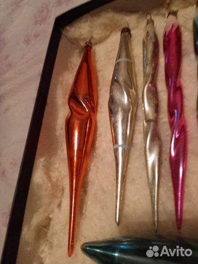 Елочные игрушки СССР сосульки