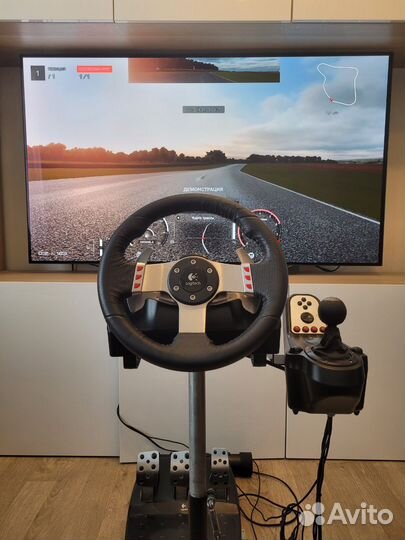 Руль logitech g27 + Стойка + переходник на PS4