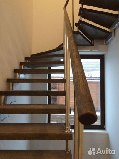 Перила из шифованной нержавеющей стали aisi 304