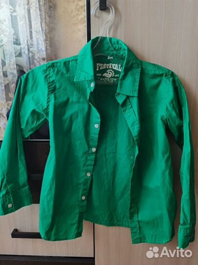 Рубашка на мальчика 122-128