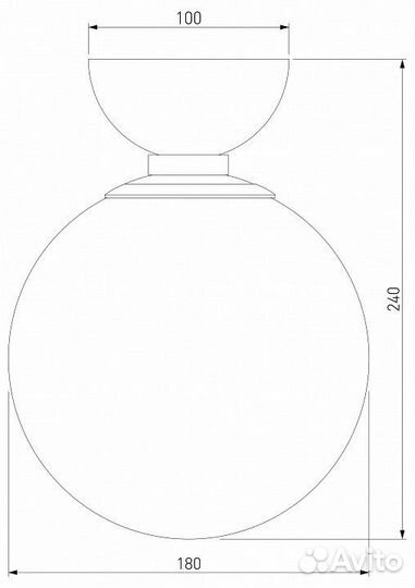Накладной светильник Eurosvet Bubble a062584