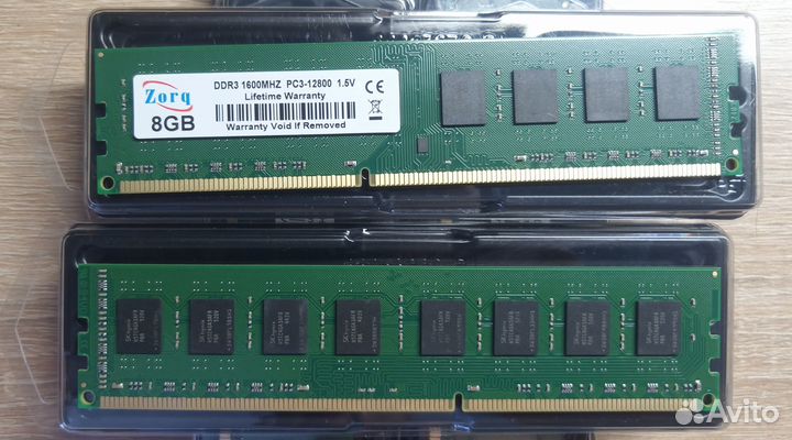 DDR3 память 8Gb 1600 MHZ для пк