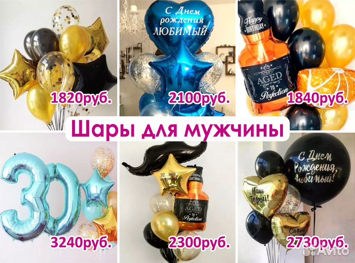 Надуть шары гелием на День Рождения