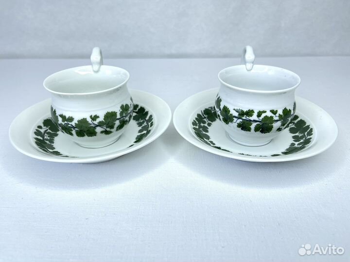 Фарфоровая кофейная пара Meissen