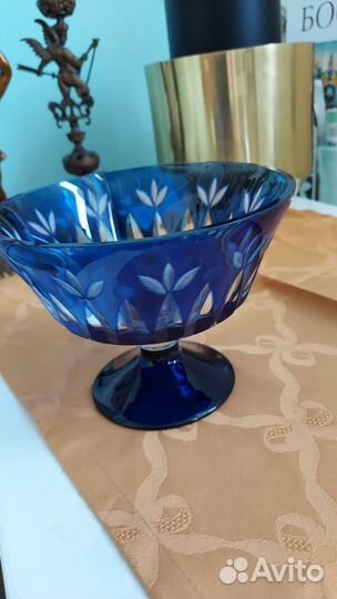 Конфетница СССР синяя