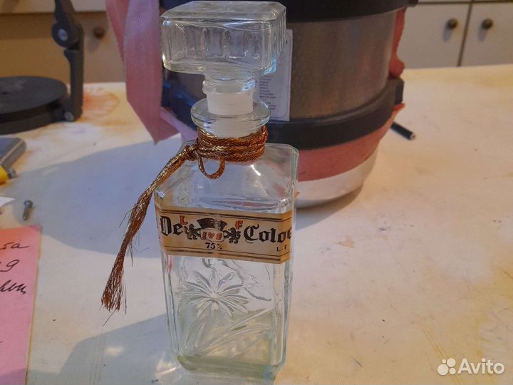 Хрустальный флакон от одекалона.Египет