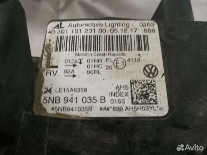 Фара VW Tiguan 2