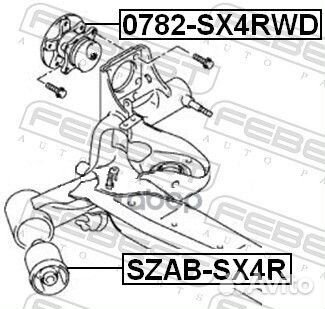 Ступица 0782-SX4RWD/ 43402-80J50 / x000D 43402