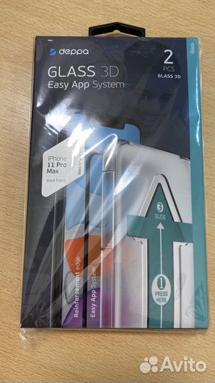 Защитные стёкла 3D на iPhone 11 Pro Max от Deppa