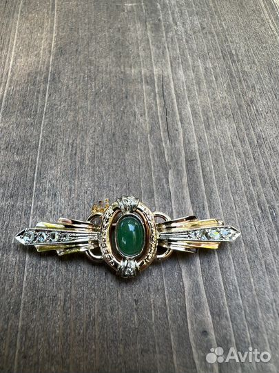 Золотая брошь СССР антиквариат