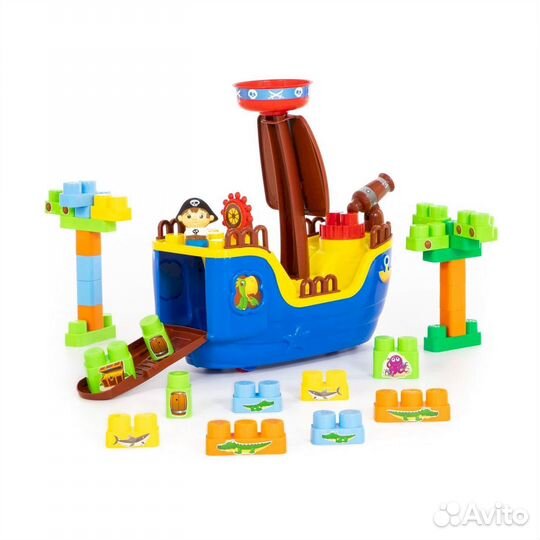 Набор Пиратский корабль + конструктор (30 эл.)