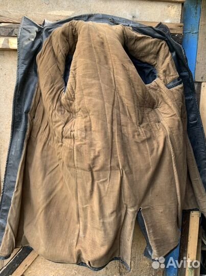 Кожаный плащ мужской ВОВ