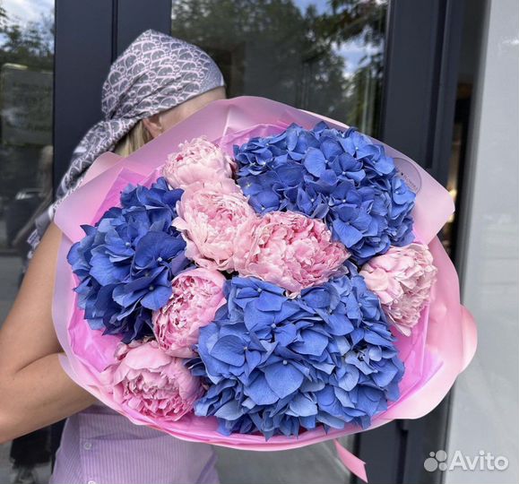 Гортензии букеты цветы Доставка круглосуточная