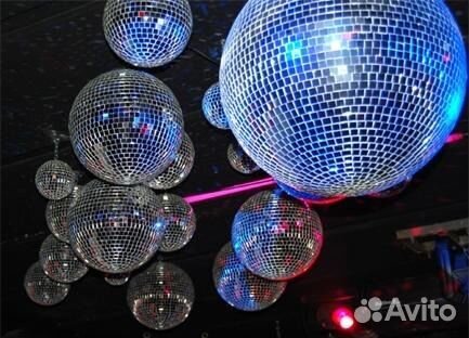 Зеркальный диско шар интерьерное украшение классик
