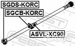 Муфта кард.вала ssang yong NEW actyon 10-13 SGD