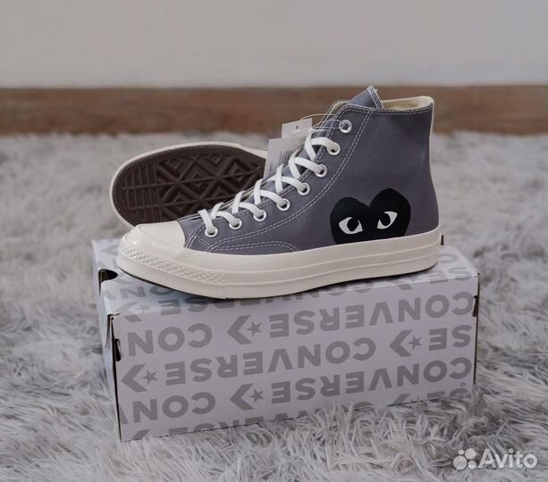 Comme des Garcons Play x Converse Grey