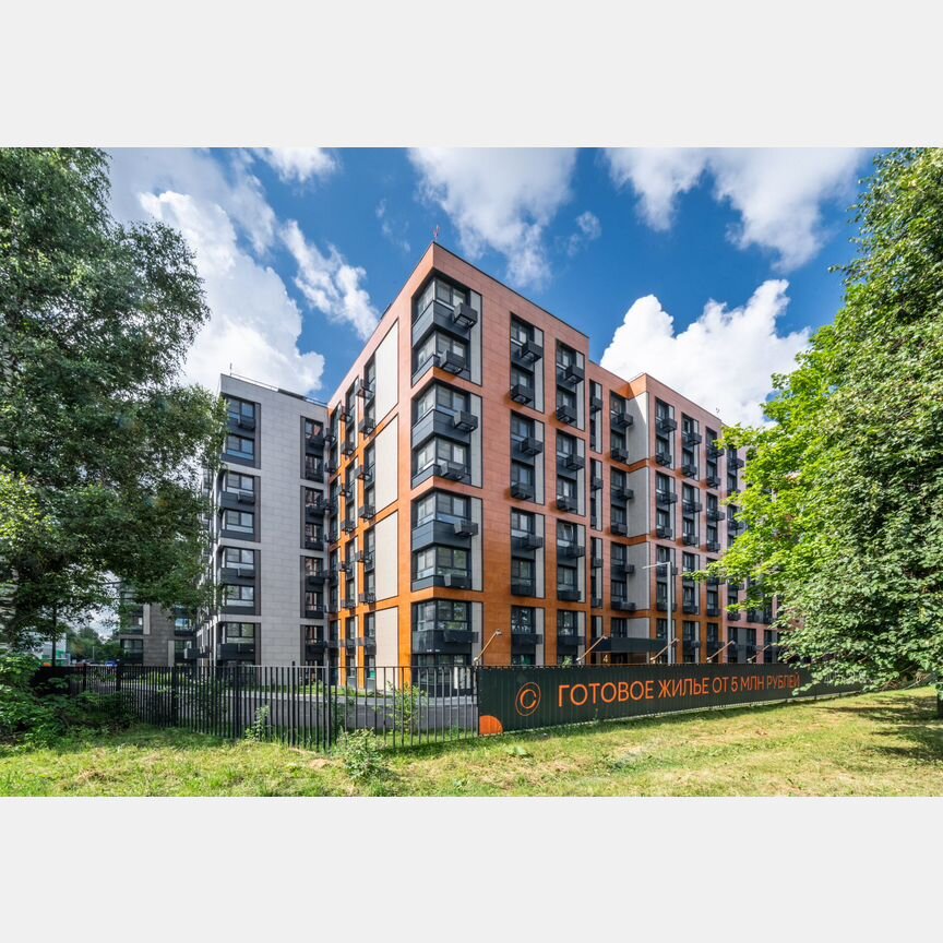 2-к. апартаменты, 49,4 м², 1/8 эт.