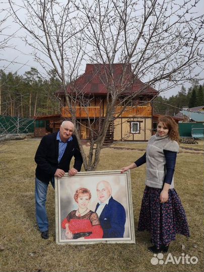 Алмазный портрет стразами