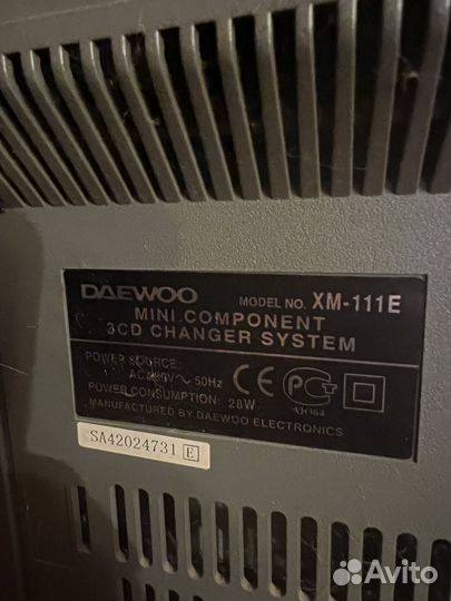 Музыкальный центр daewoo xm-111e