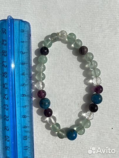 Бусы и браслет из натуральных камней