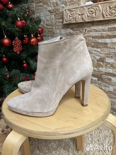 Ботильоны zara 39 размер замша