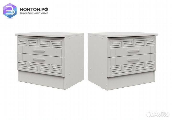 Комплект тумб Афина-1 белый глянец / белый