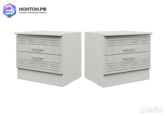 Комплект тумб Афина-1 белый глянец / белый
