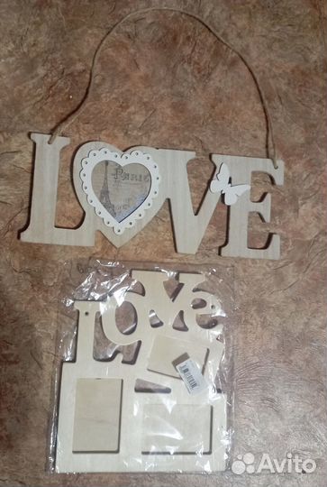 Рамки для фото небольшие Love