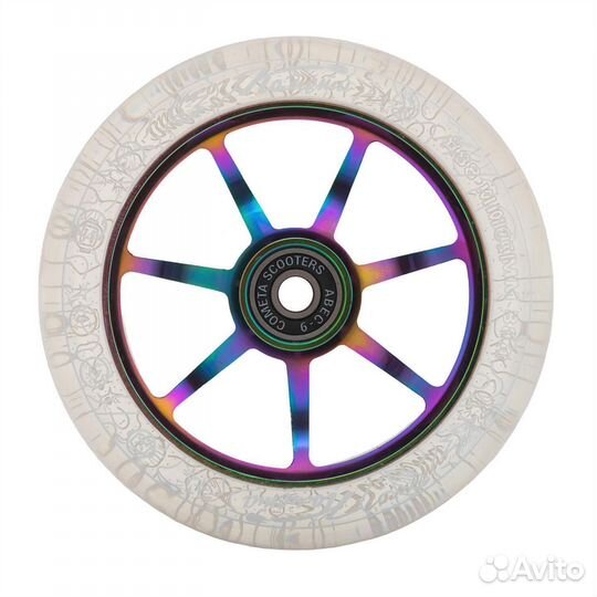 Колесо самокат Комета Старт 120/30 / Неохром