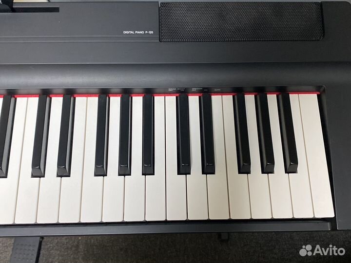 Цифровое пианино yamaha p125 + стойка и стул