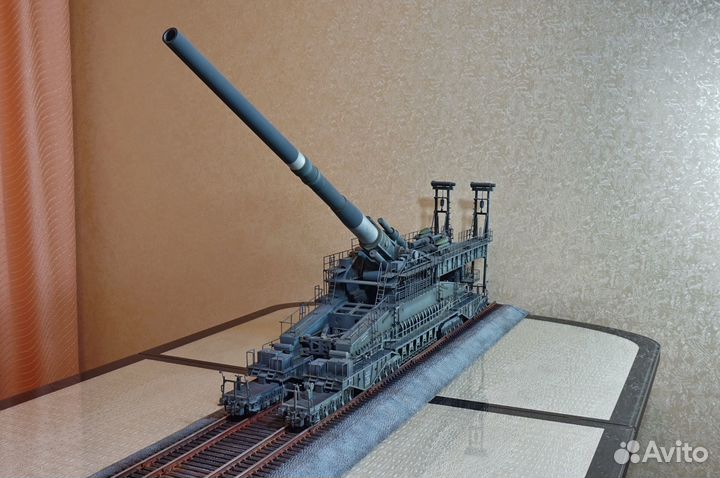Dora 1:72 железнодорожное орудие дора бтт модель