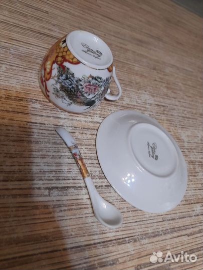 Кофейная пара костяной фарфор