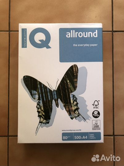 Бумага a4 офисная iQ mondi