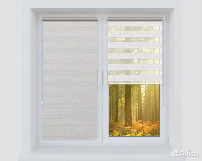 Для окон Рулонные шторы, День-Ночь, Жалюзи за 2дня