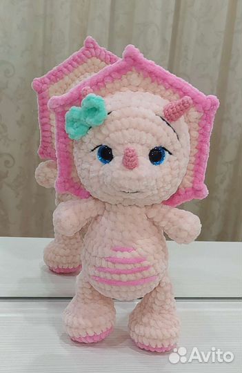 Вязаные игрушки из плюшевой пряжи