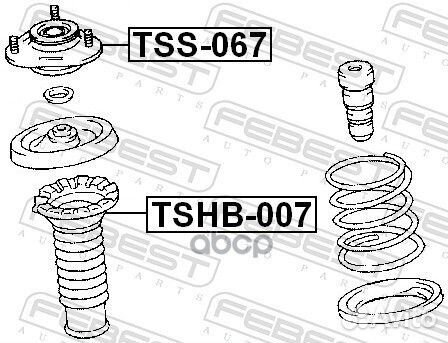 Опора амортизационной стойки перед прав/лев