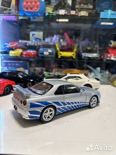 Металлическая машинка Nissan Skyline