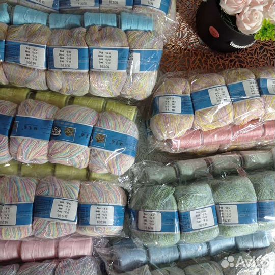 Пряжа пух норки секционная ангора