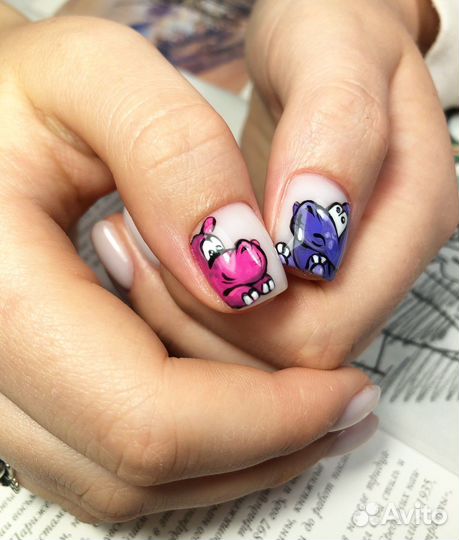 Маникюр+гель лак, наращивание