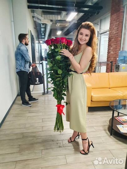 Высокие розы 120см