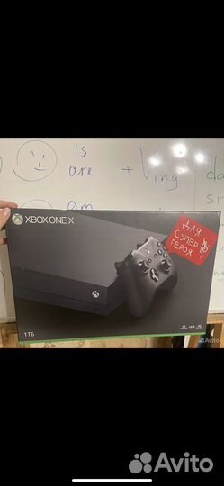 Xbox one x 1 tb с играми и дисководом