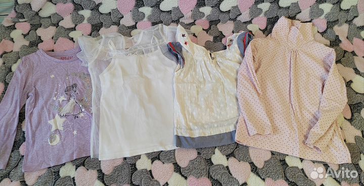 3 пакета одежды на девочку 98-104