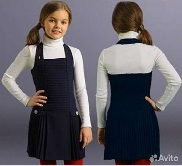 Школьные сарафаны (синие)