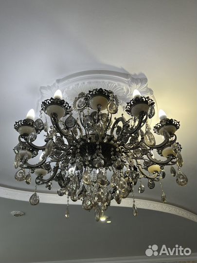 Люстры хрустальные бу