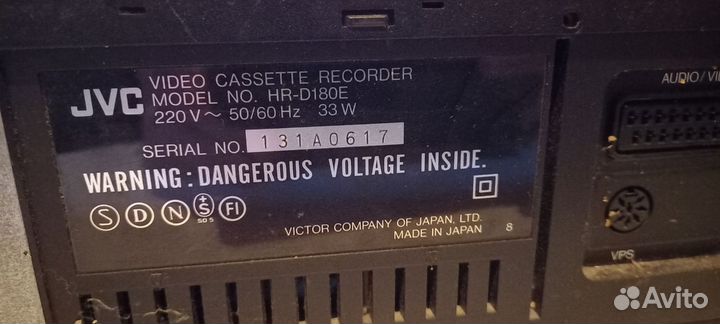 Видеомагнитофон jvc