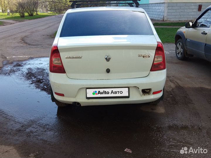 Renault Logan 1.4 МТ, 2012, битый, 222 000 км