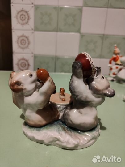 Чернильница СССР Мишки на привале