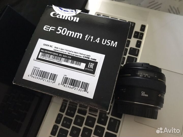 Новый Объектив canon ef 50mm f/1.4 usm портретный