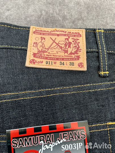 Samurai Jeans Плотные 16 Унций Selvedge Denim