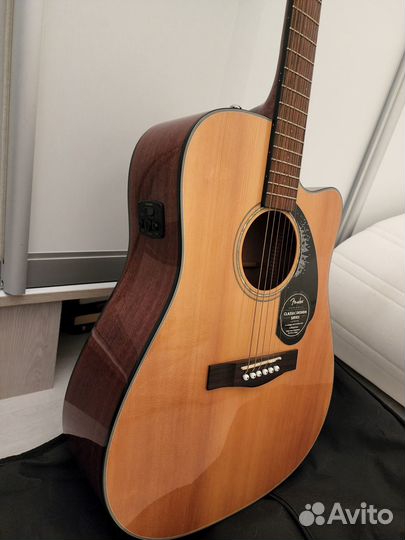 Электроакустическая гитара fender CD-60SCE NAT